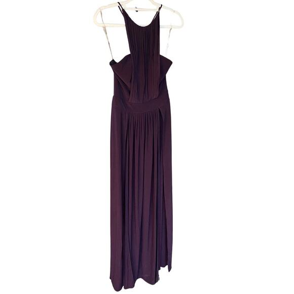 House of CB Dresses & Skirts - House of CB High Square Neck Gown Dark Purple NWT